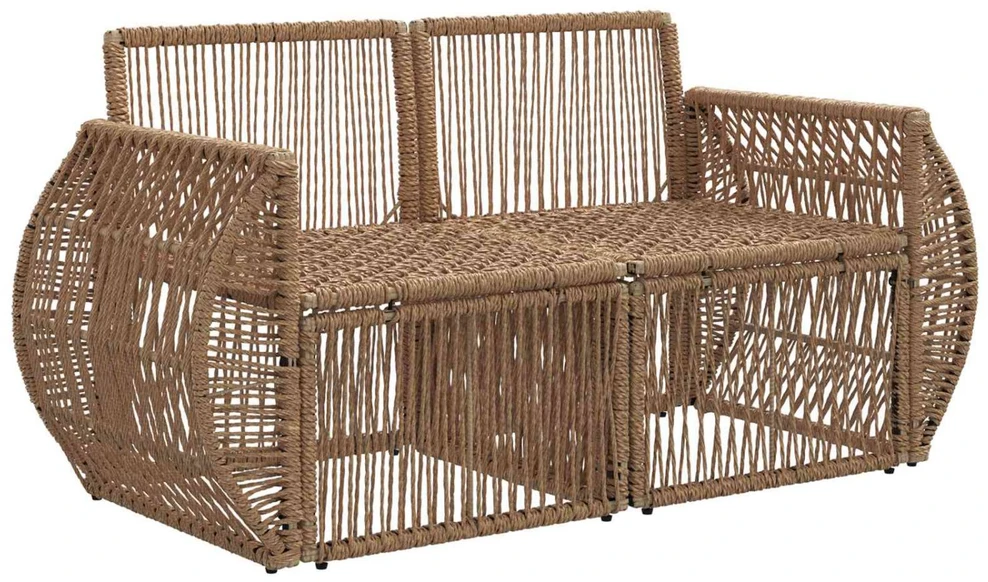 Sodo sofa 2-Vietų skaičius Smėlio poliratanas
