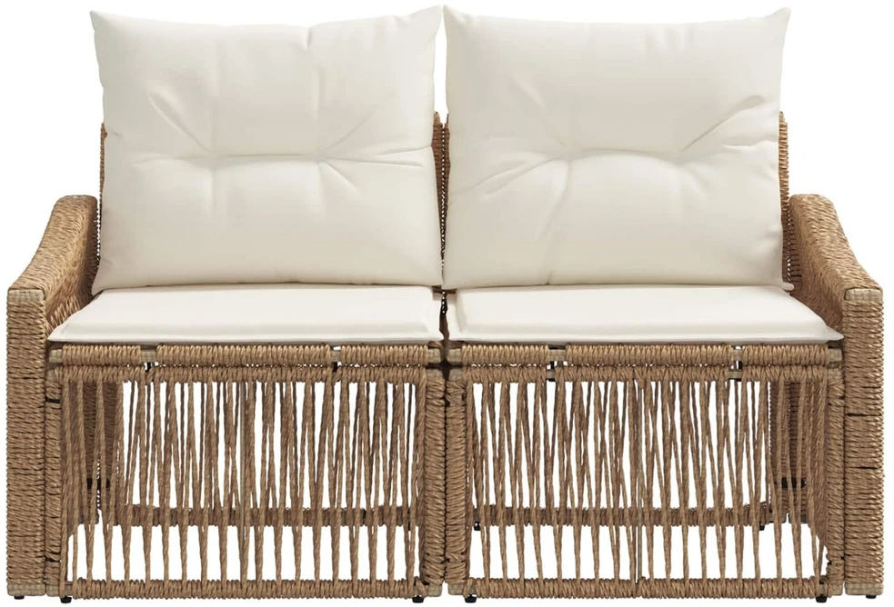 Sodo sofa 2-Vietų skaičius Smėlio poliratanas