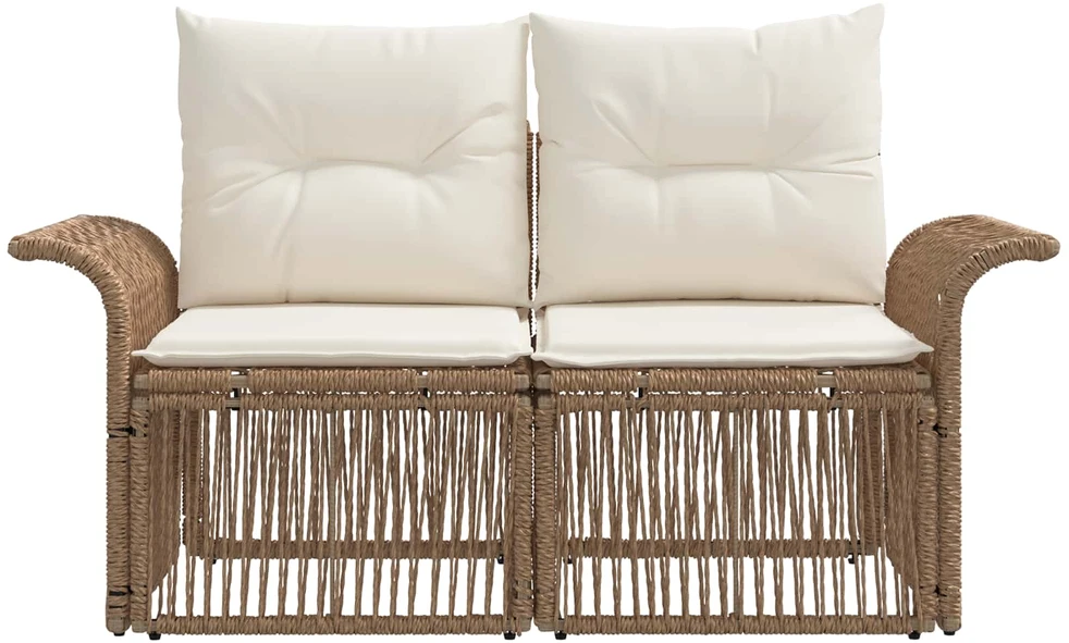 Sodo sofa 2-Vietų skaičius Smėlio poliratanas