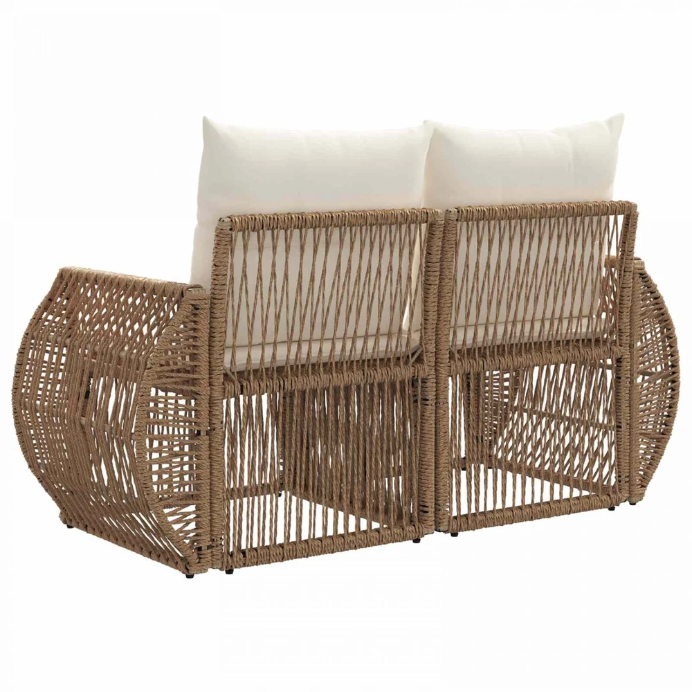 Sodo sofa 2-Vietų skaičius Smėlio poliratanas