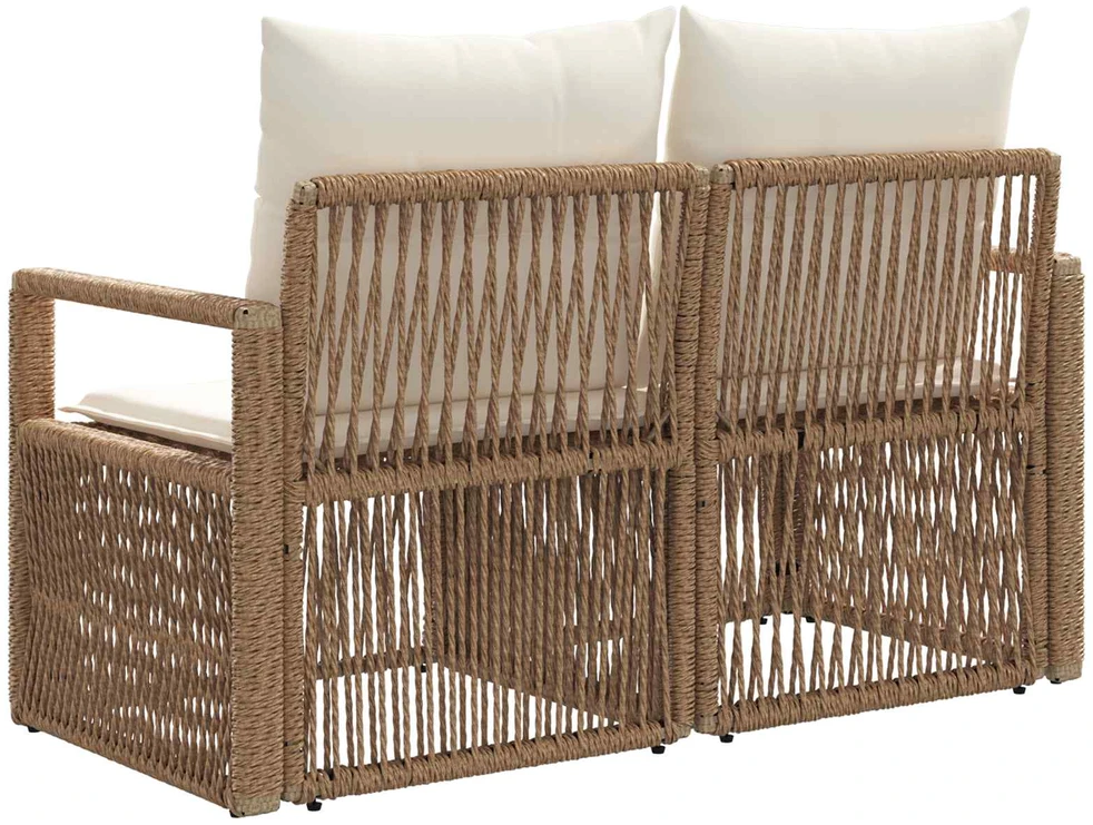 Sodo sofa 2-Vietų skaičius Smėlio poliratanas