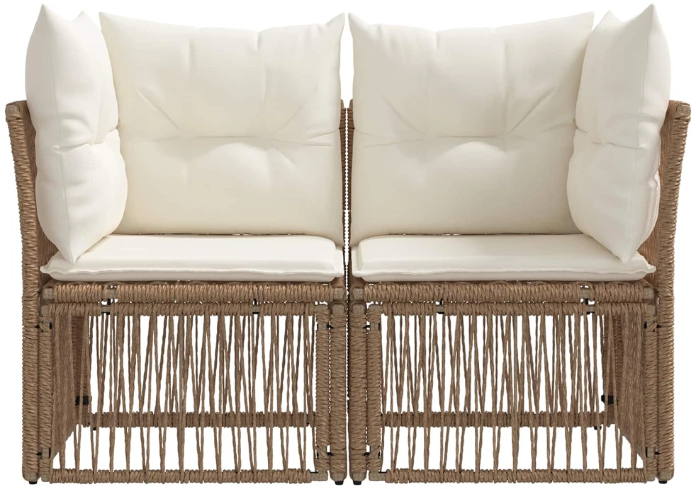Sodo sofa 2-Vietų skaičius Smėlio poliratanas
