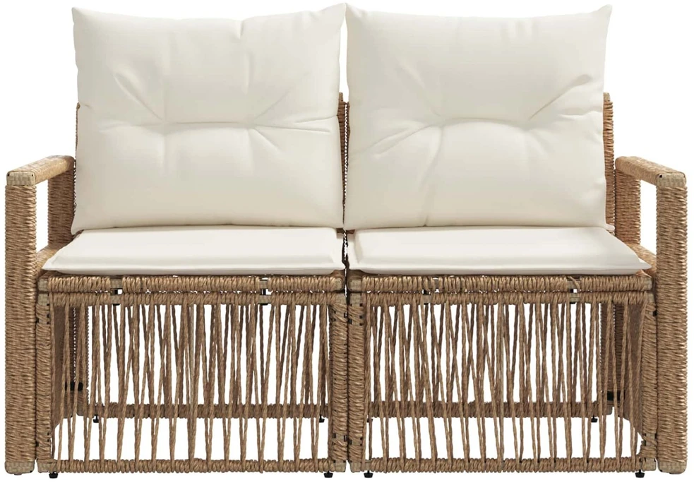 Sodo sofa 2-Vietų skaičius Smėlio poliratanas