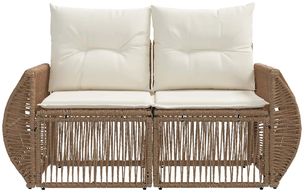 Sodo sofa 2-Vietų skaičius Smėlio poliratanas