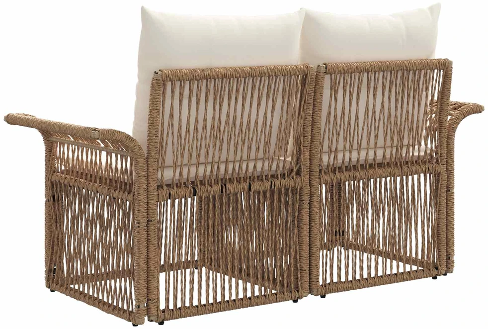Sodo sofa 2-Vietų skaičius Smėlio poliratanas