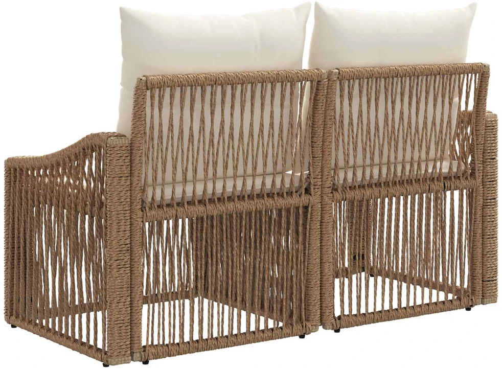 Sodo sofa 2-Vietų skaičius Smėlio poliratanas