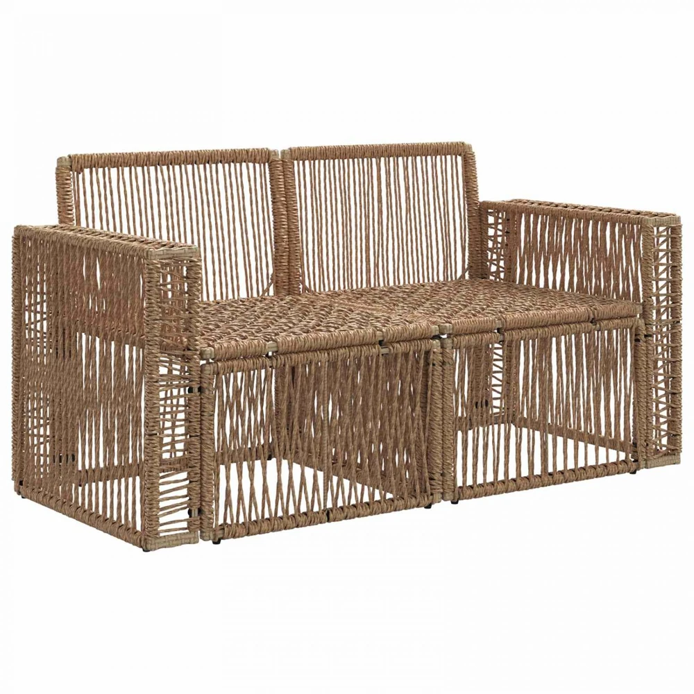 Sodo sofa 2-Vietų skaičius Smėlio poliratanas