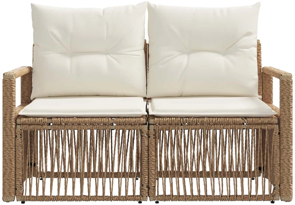 Sodo sofa 2-Vietų skaičius Smėlio poliratanas