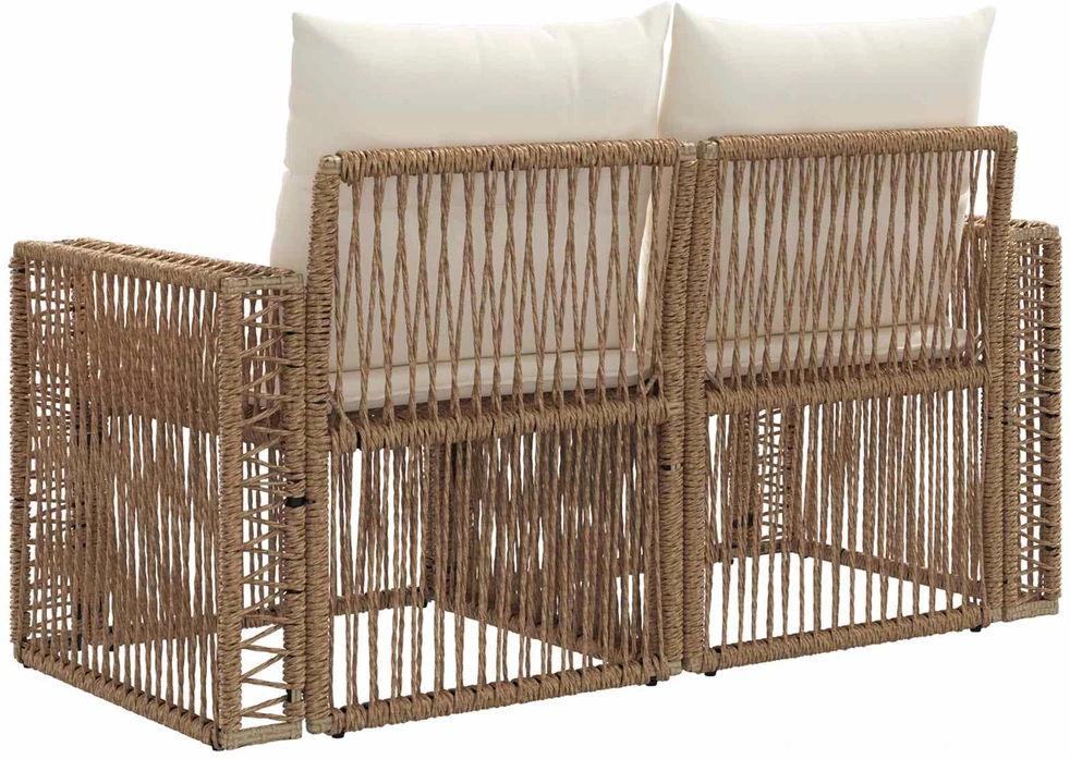 Sodo sofa 2-Vietų skaičius Smėlio poliratanas