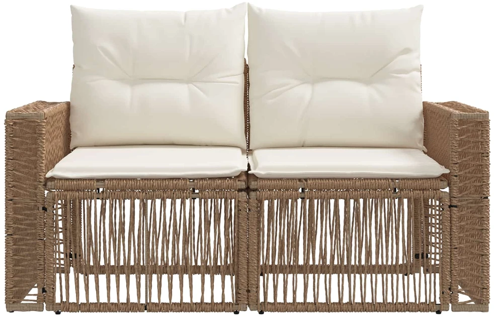Sodo sofa 2-Vietų skaičius Smėlio poliratanas