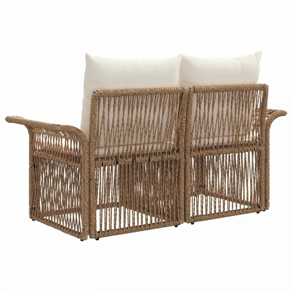 Sodo sofa 2-Vietų skaičius Smėlio poliratanas