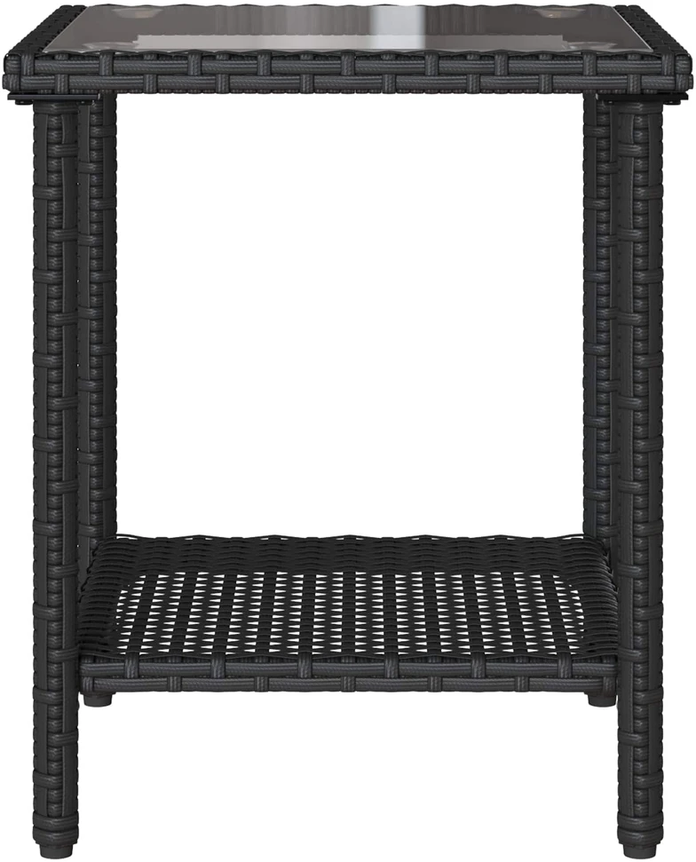 Sodo sofa 2 vnt. 5-Vietų skaičius Juoda ir turkio Poli ratanas