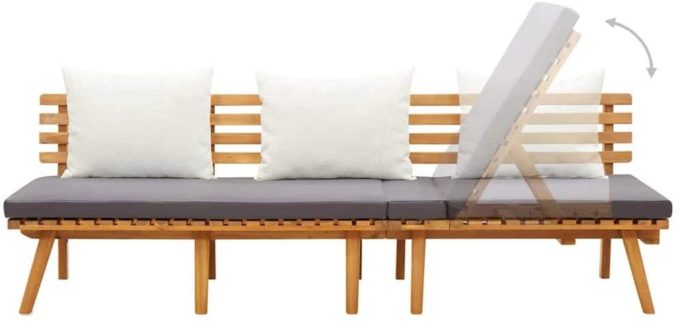 Lova Sodo sofa, 200x65cm, akacijos medienos masyvas