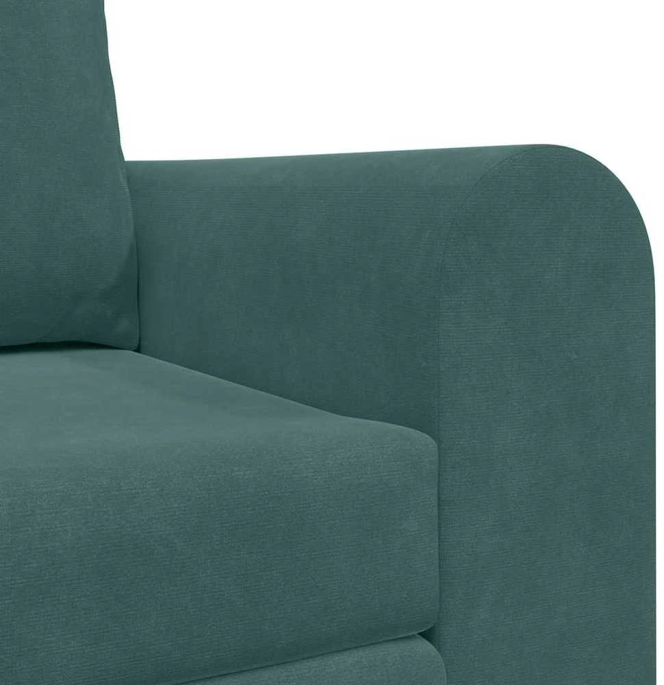 Sofa lova Tamsiai žalia 148 x 71 x 83 cm Aksomas