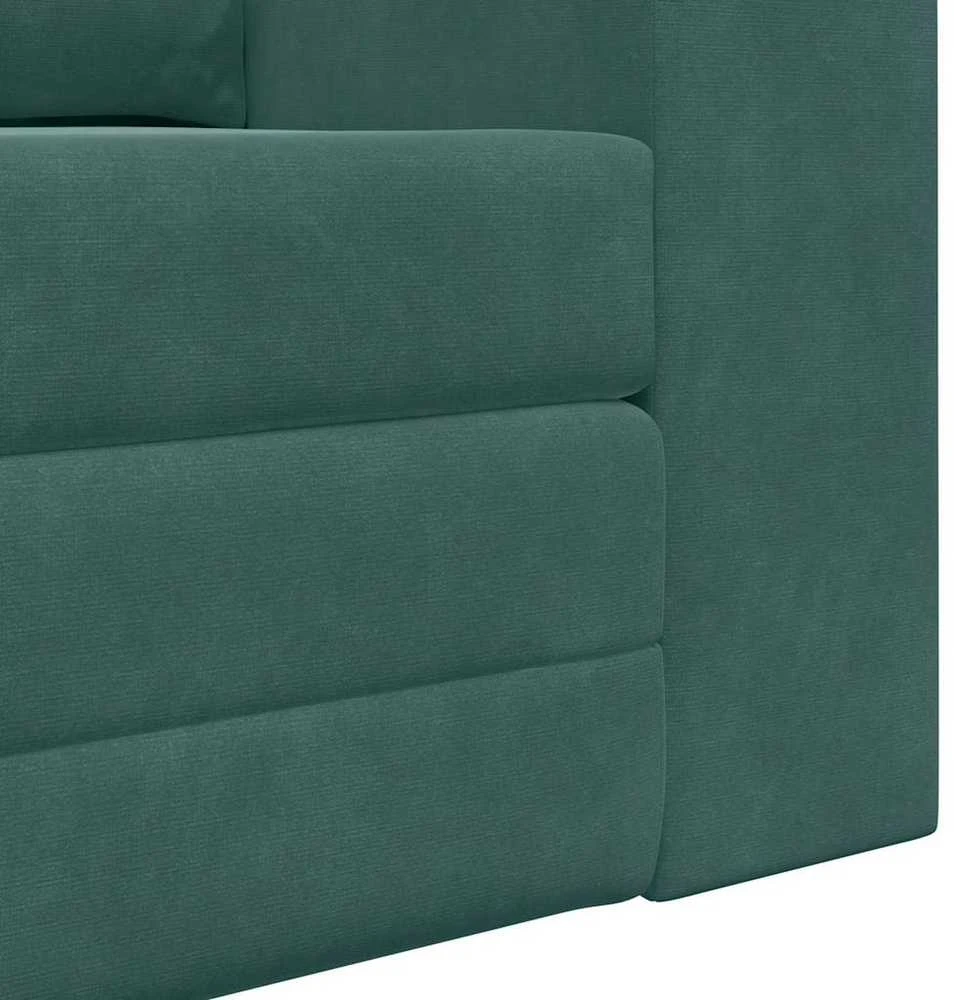 Sofa lova Tamsiai žalia 148 x 71 x 83 cm Aksomas