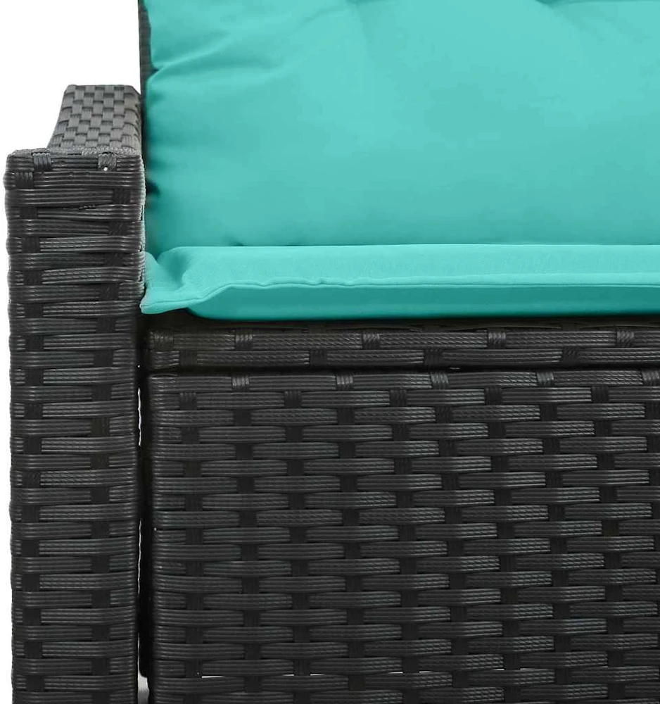 Sodo sofa Pilka 123 x 62 x 69cm poliratanas