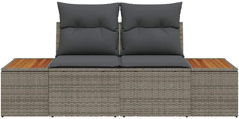 Sodo sofa Pilka 184 x 62 x 85cm poliratanas