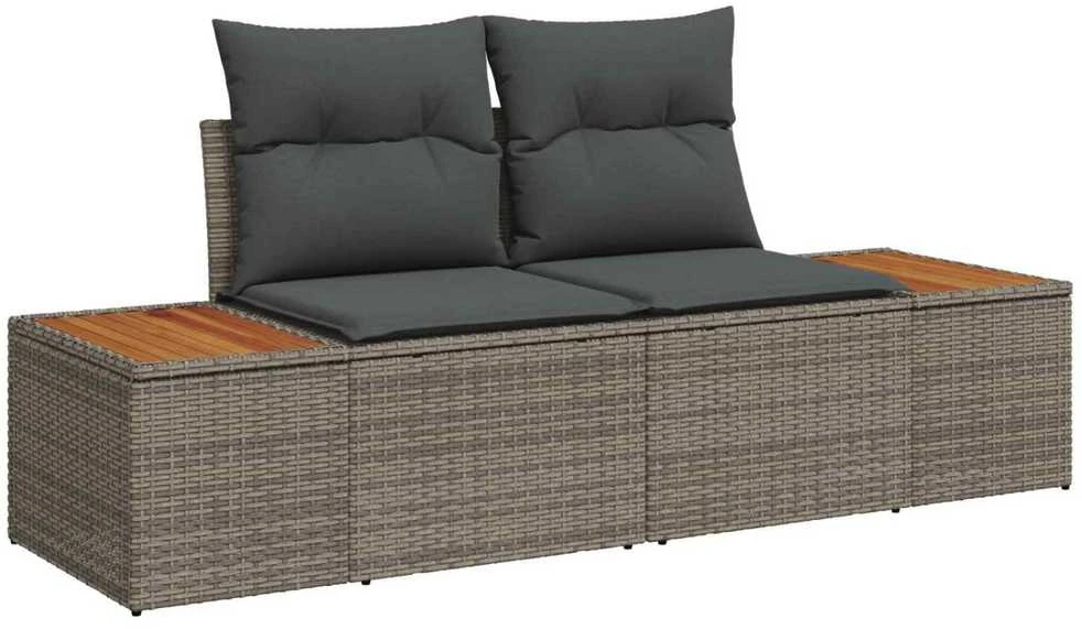 Sodo sofa Pilka 184 x 62 x 85cm poliratanas