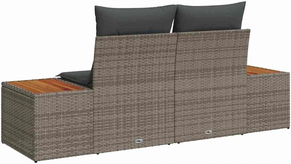 Sodo sofa Pilka 184 x 62 x 85cm poliratanas