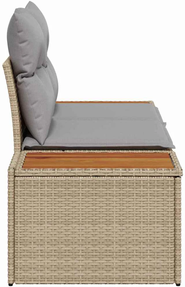 Sodo sofa Smėlio 184 x 62 x 85cm poliratanas