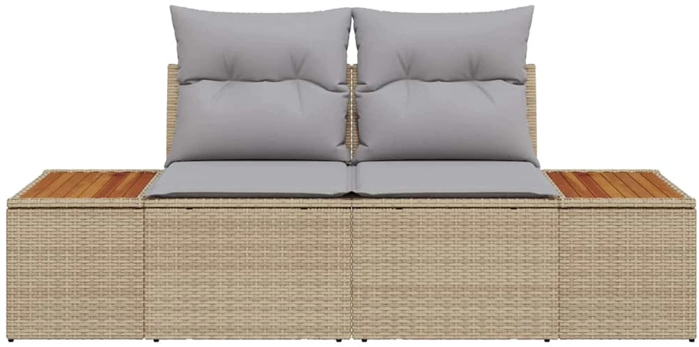 Sodo sofa Smėlio 184 x 62 x 85cm poliratanas
