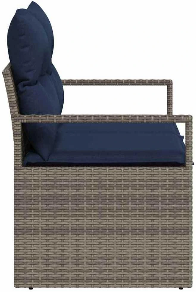 Sodo sofa su pagalve 120 x 62 x 69 cm poliratanas