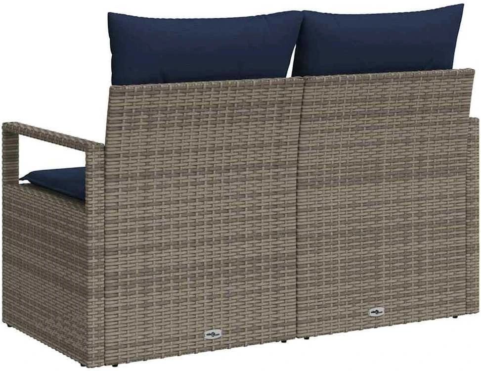 Sodo sofa su pagalve 120 x 62 x 69 cm poliratanas