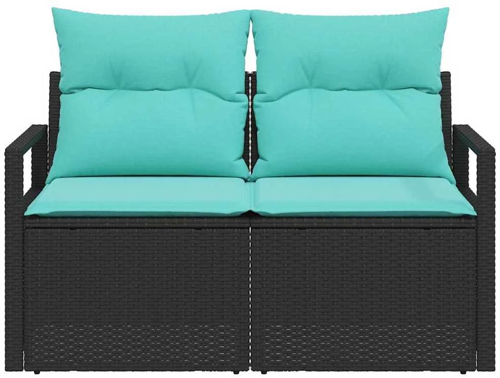 Sodo sofa su pagalve 120 x 62 x 69 cm poliratanas