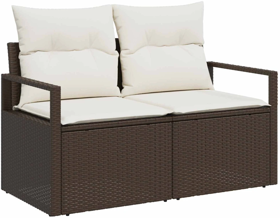 Sodo sofa su pagalve 120 x 62 x 69 cm poliratanas
