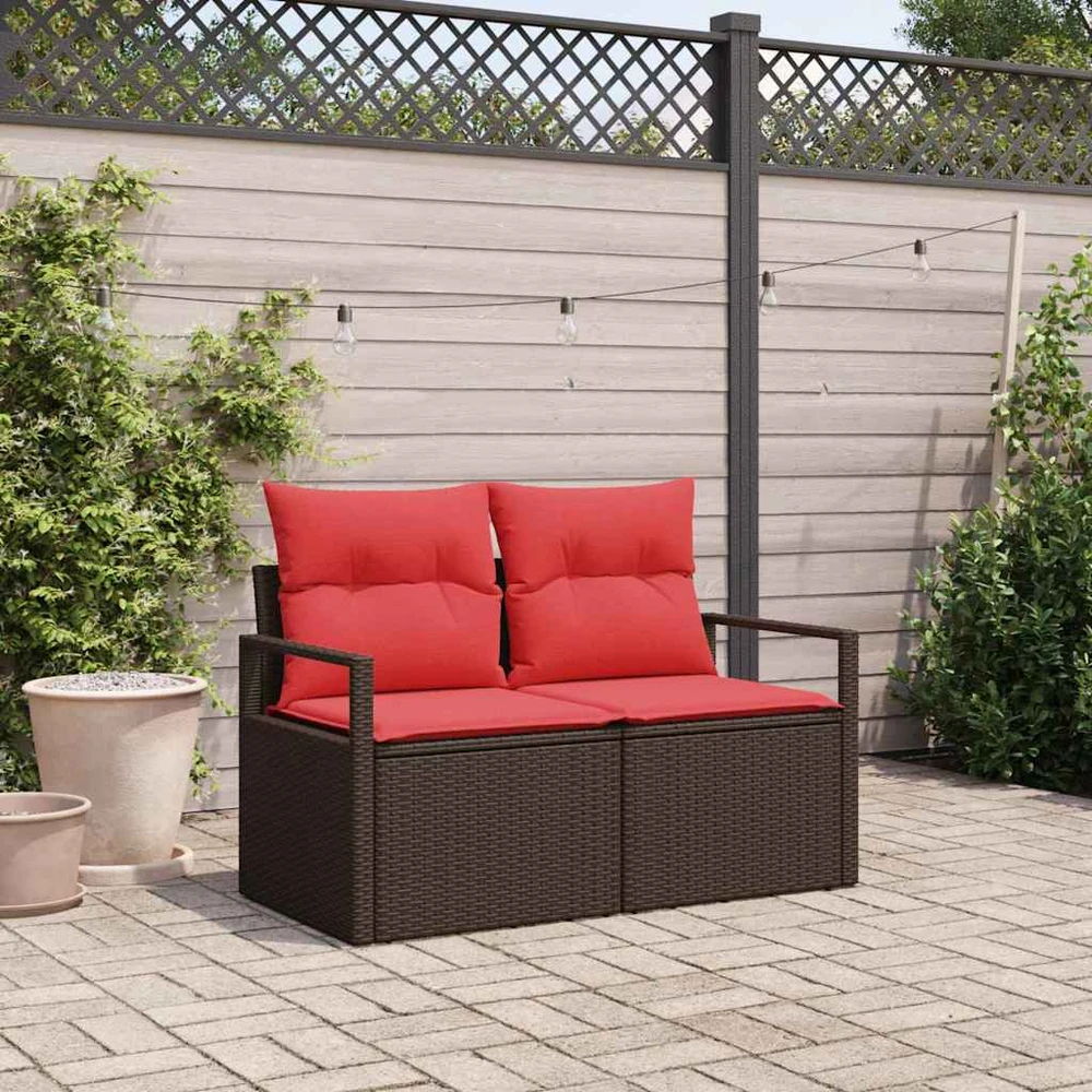 Sodo sofa su pagalve 120 x 62 x 69 cm poliratanas
