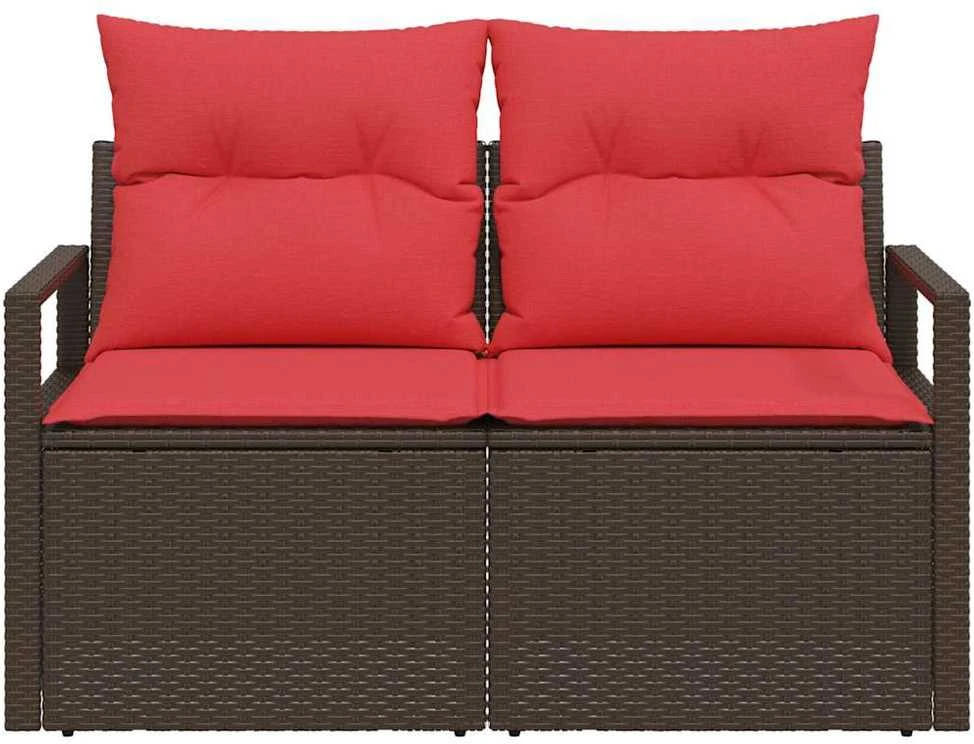 Sodo sofa su pagalve 120 x 62 x 69 cm poliratanas