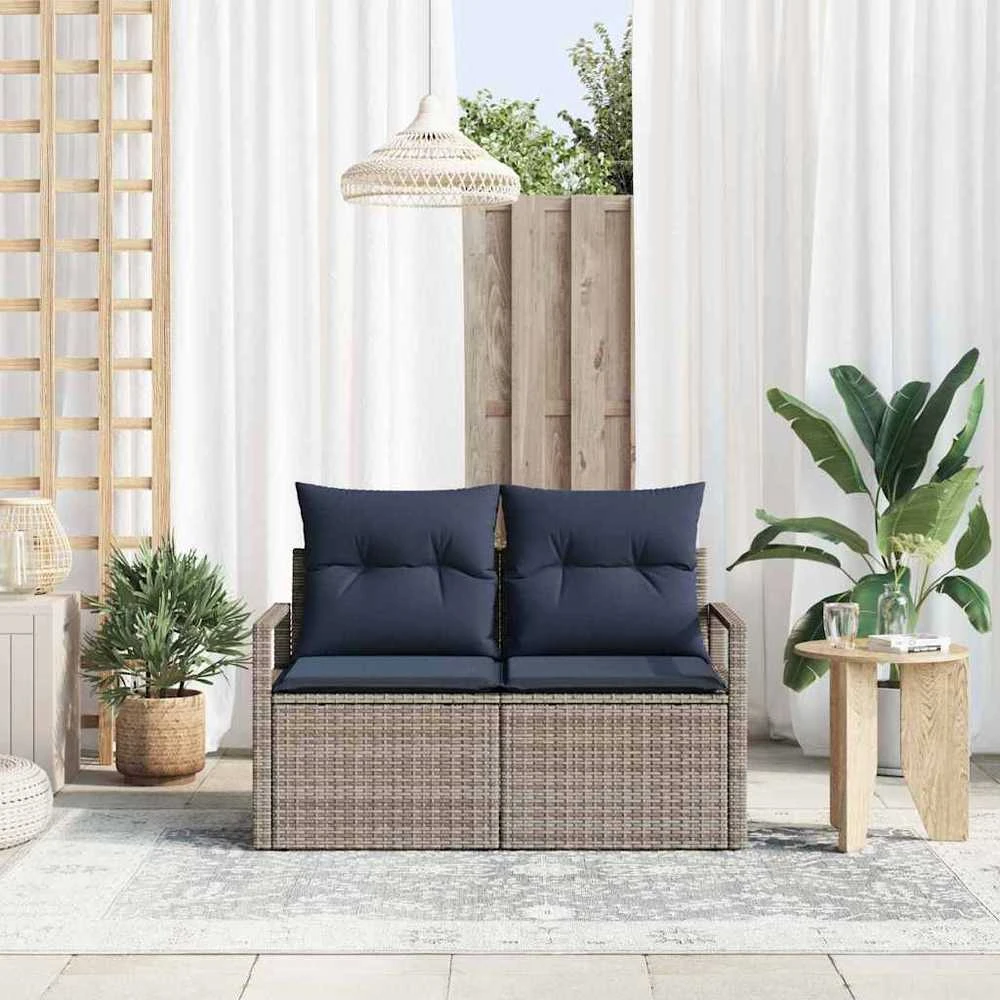Sodo sofa su pagalve 120 x 62 x 69 cm poliratanas