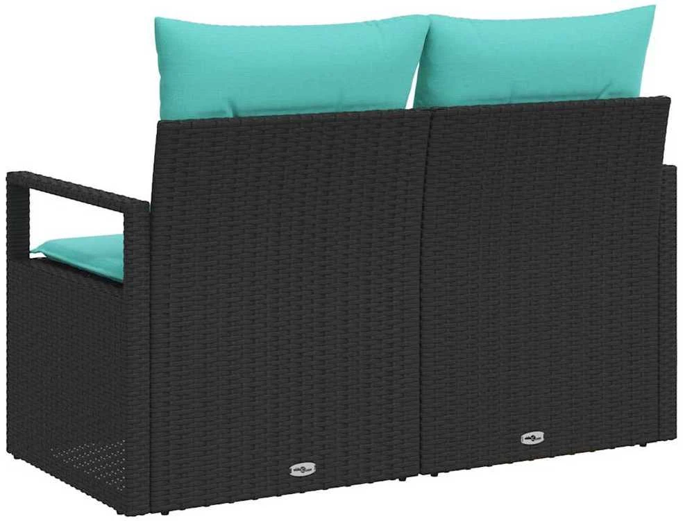 Sodo sofa su pagalve 120 x 62 x 69 cm poliratanas