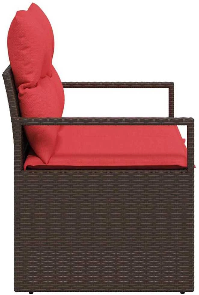 Sodo sofa su pagalve 120 x 62 x 69 cm poliratanas