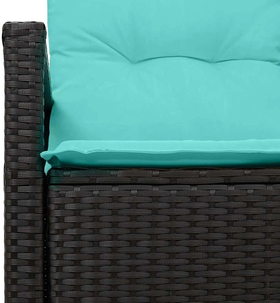 Sodo sofa su pagalve 120 x 62 x 69 cm poliratanas