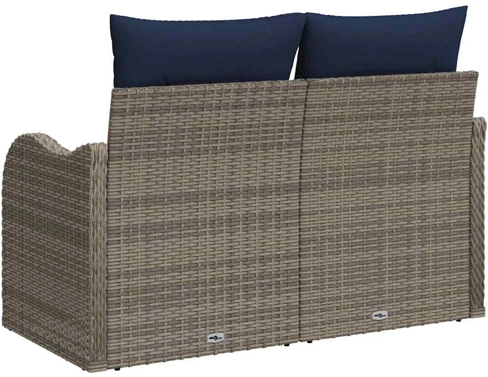 Sodo sofa su pagalve 121 x 62 x 69 cm poliratanas