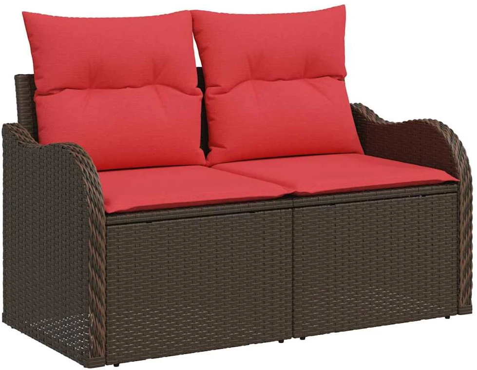 Sodo sofa su pagalve 121 x 62 x 69 cm poliratanas