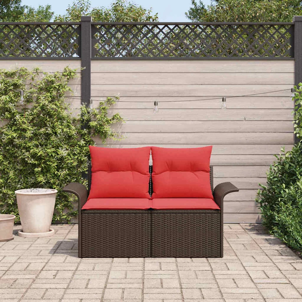 Sodo sofa 2-Vietų skaičius poliratanas