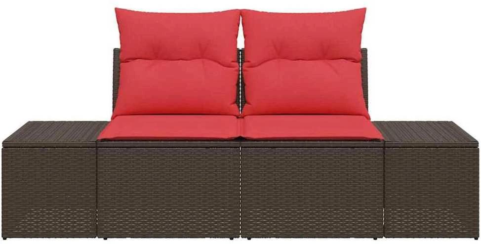 Sodo sofa 2-Vietų skaičius poliratanas