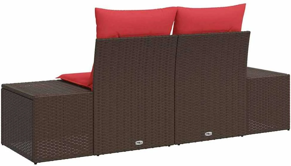 Sodo sofa 2-Vietų skaičius poliratanas