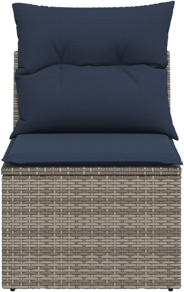 Sodo sofa su pagalve Pilka 55 x 62 x 69 cm poliratanas