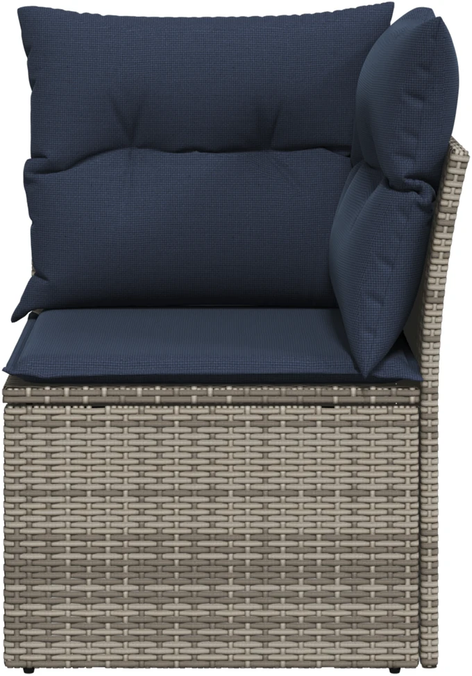 Sodo sofa su pagalve Pilka 62 x 62 x 69 cm poliratanas