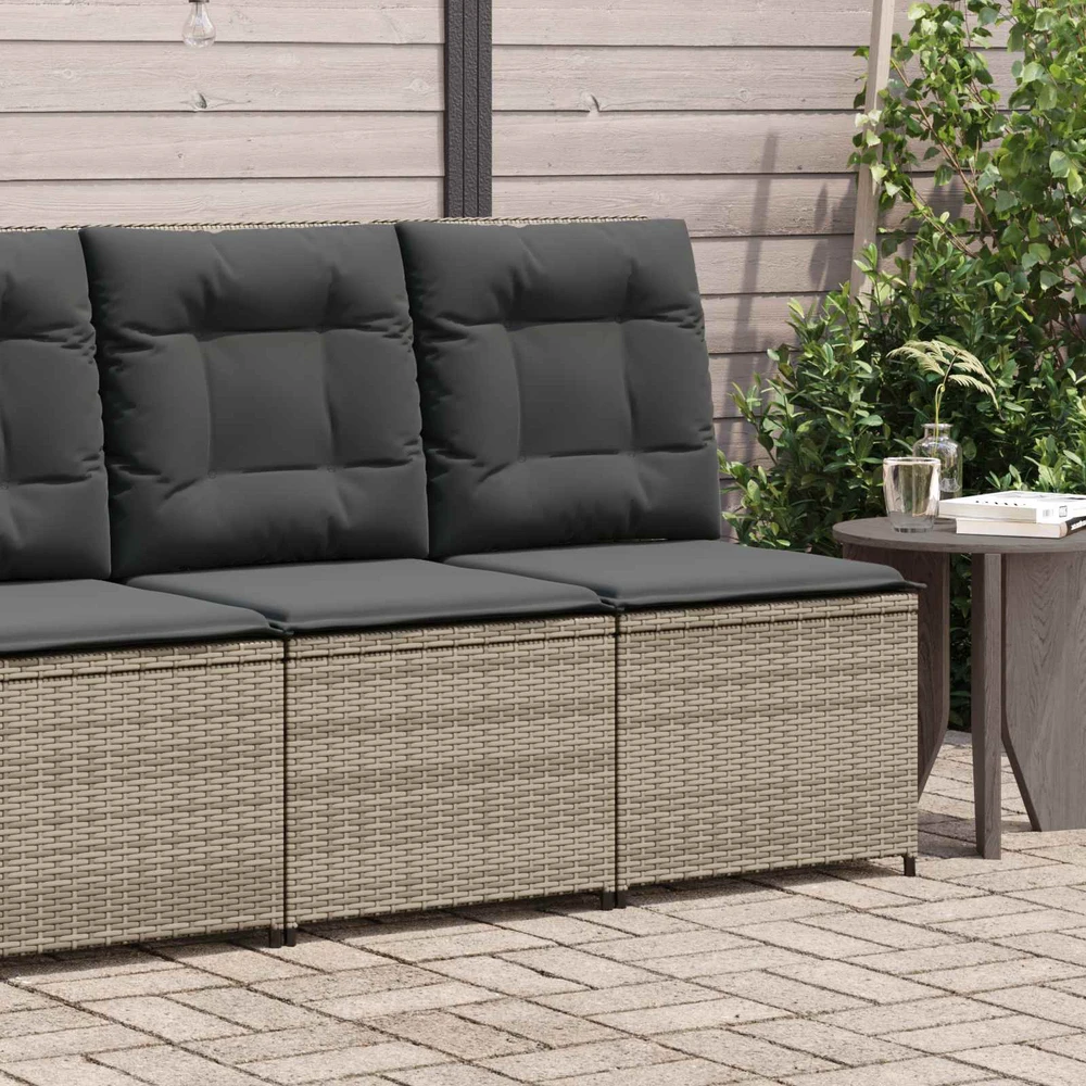 Sodo sofa Pilka poliratanas