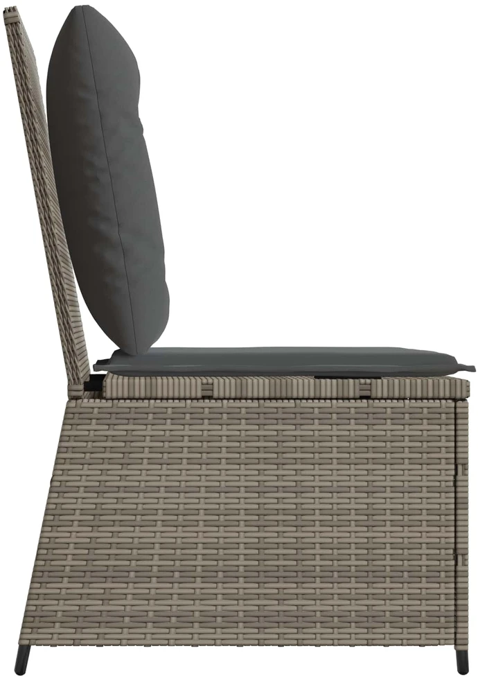 Sodo sofa Pilka poliratanas