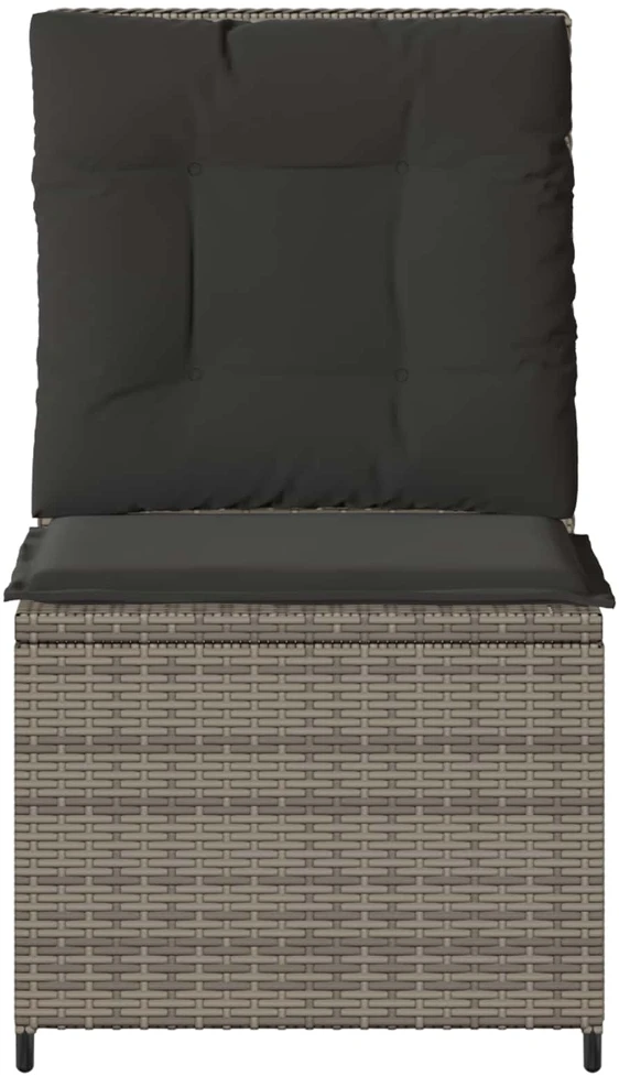 Sodo sofa Pilka poliratanas