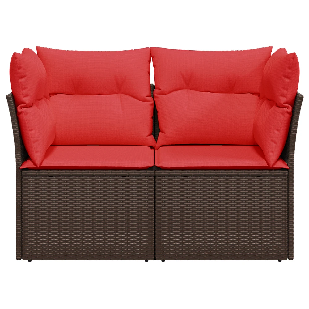 Sodo sofa su pagalve Ruda 124 x 62 x 69 cm Poli ratanas
