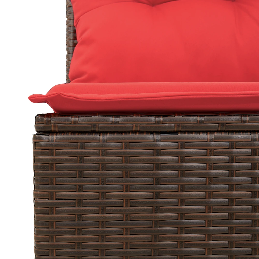 Sodo sofa su pagalve Ruda 124 x 62 x 69 cm Poli ratanas
