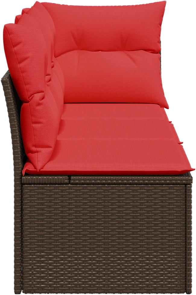 Sodo sofa su pagalve Ruda 172 x 62 x 69 cm Poli ratanas