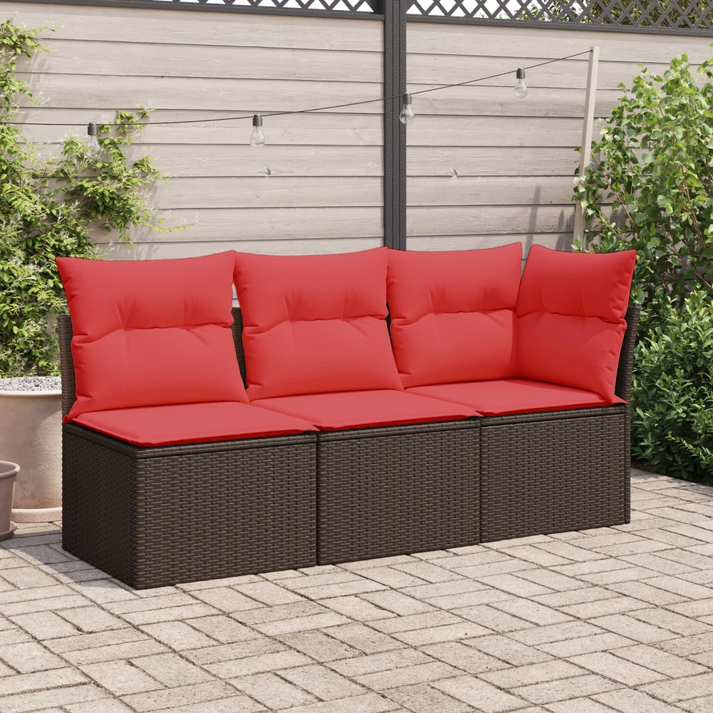 Sodo sofa su pagalve Ruda 55 x 62 x 69 cm Poli ratanas