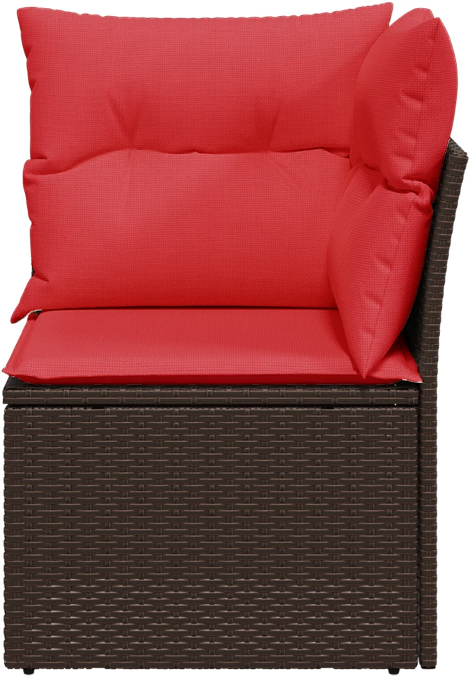 Sodo sofa su pagalve Ruda 62 x 62 x 69 cm Poli ratanas
